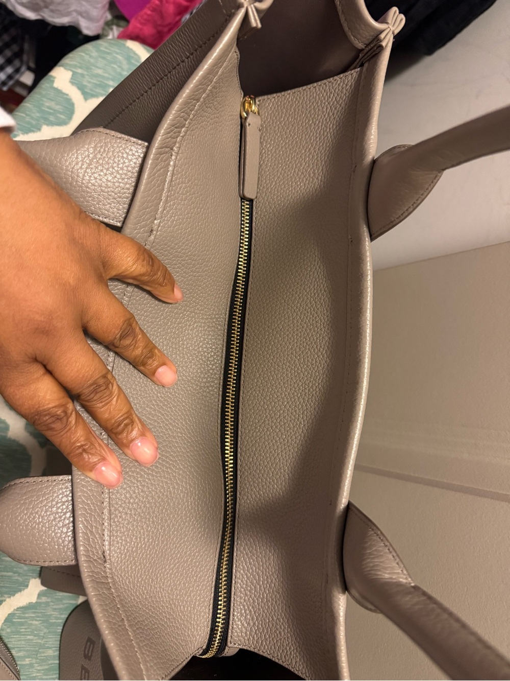 Marc Jacobs Gray 'The Tote Bag' Leather Tote - Picture 6 of 16